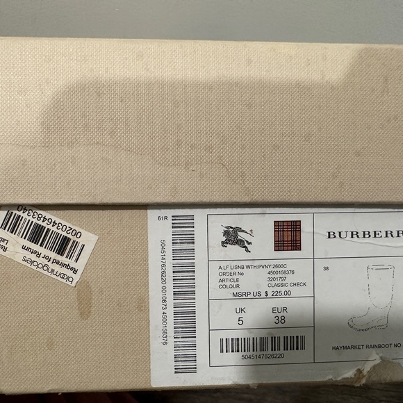 Plaid Burberry Rainboots - Picture 12 of 12